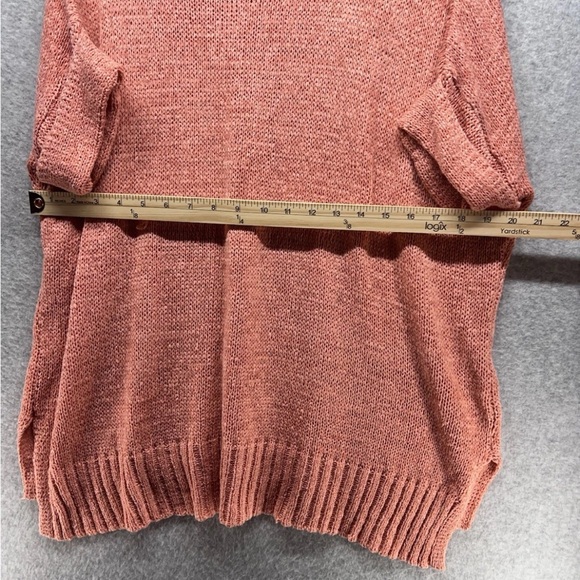 ODDY Women's V-Neck Sweater in Warm Rust - Picture 9 of 10